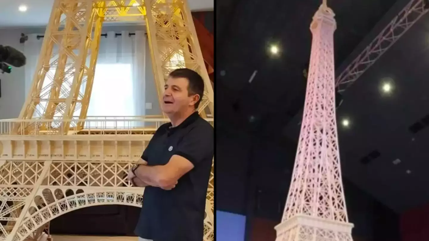 Man spends eight years making 23ft Eiffel Tower with matchsticks only for Guinness World Record entry to be rejected