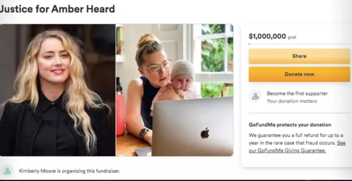 The GoFundMe page had a goal of $1 million.