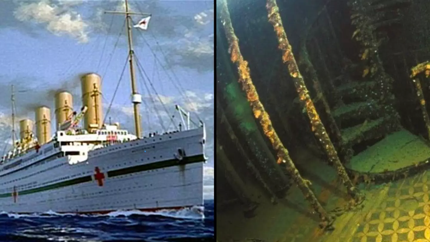 The Titanic has a sister ship Britannic which is only 390ft under water