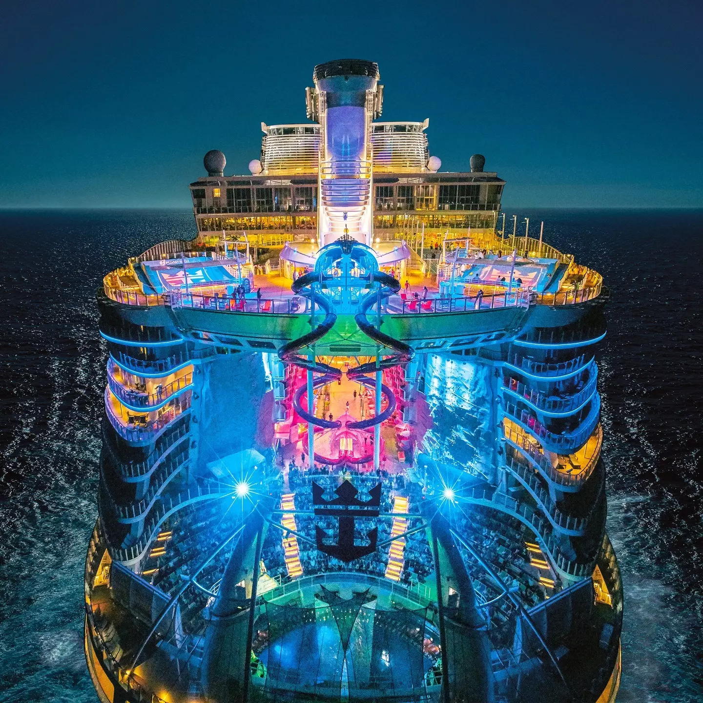 The Harmony of the Seas is longer than the Eiffel Tower.