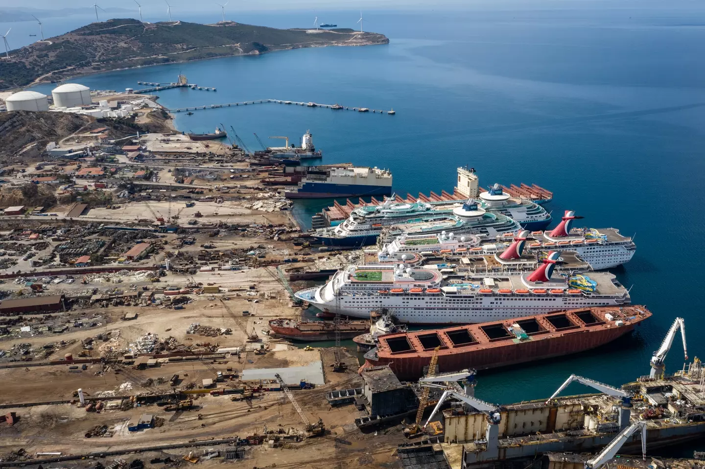 A ship breaking port (Chris McGrath/Getty Images)