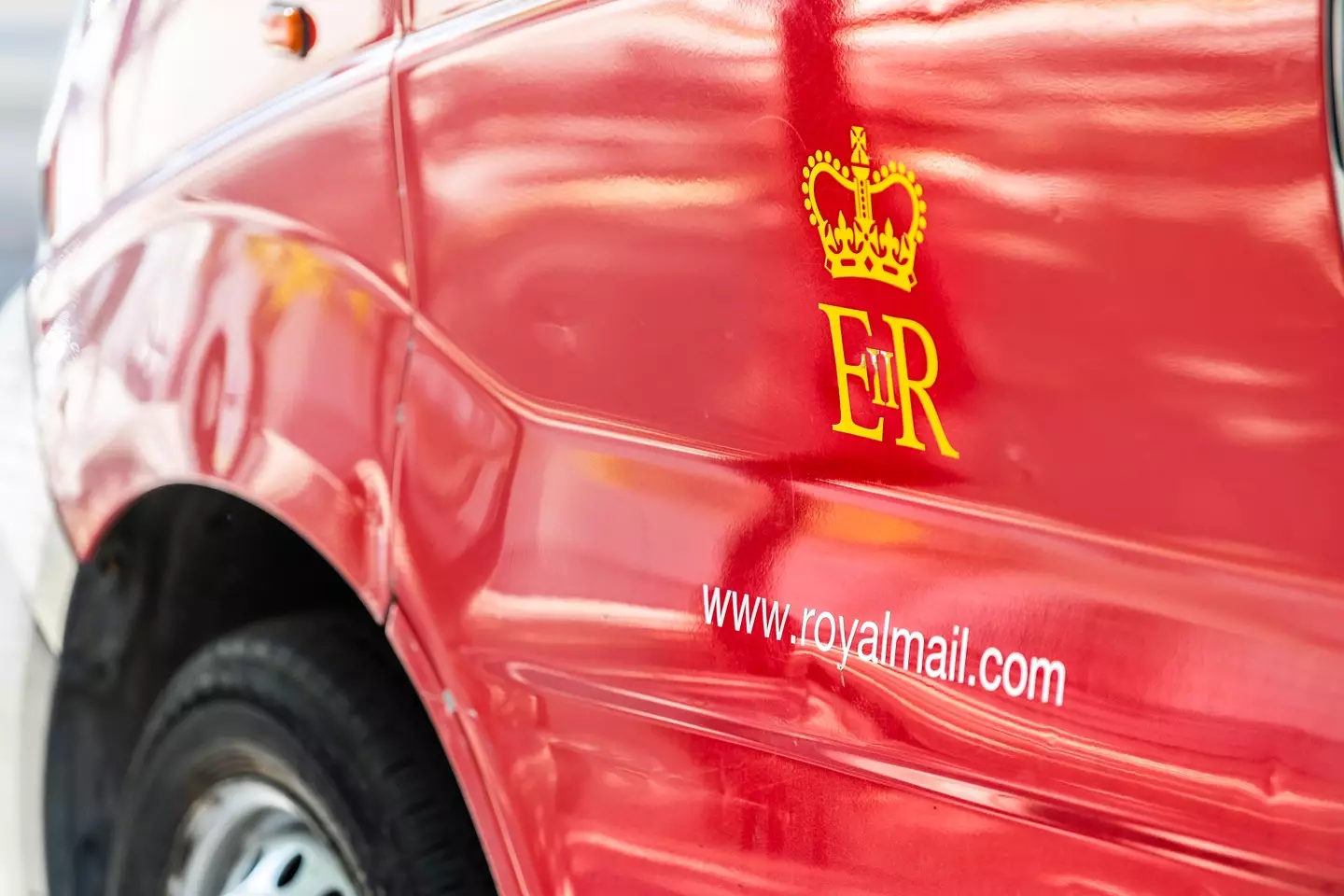 A Royal Mail van.