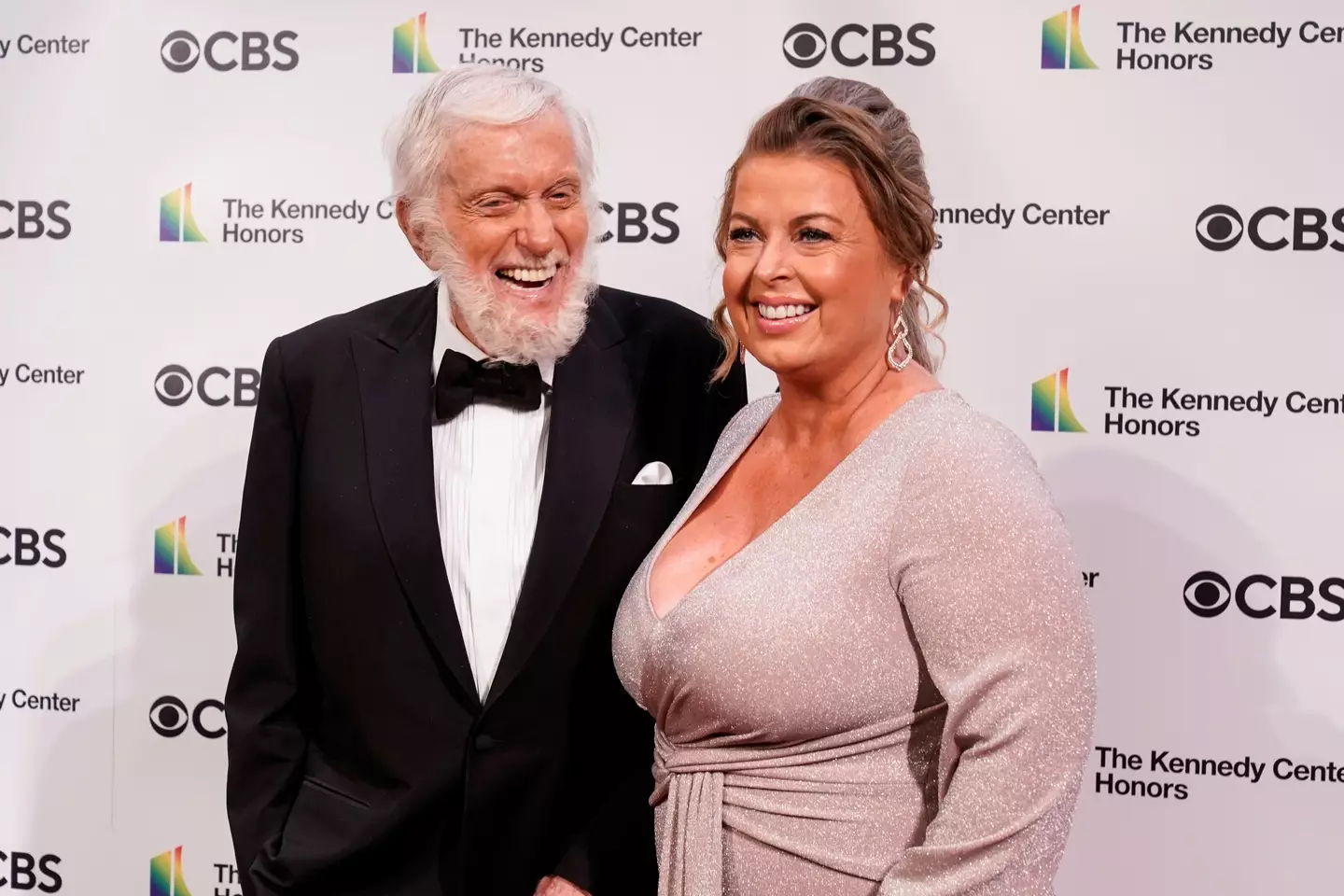 Dick Van Dyke and Arlene Silver at the 43rd Kennedy Center Honors.
