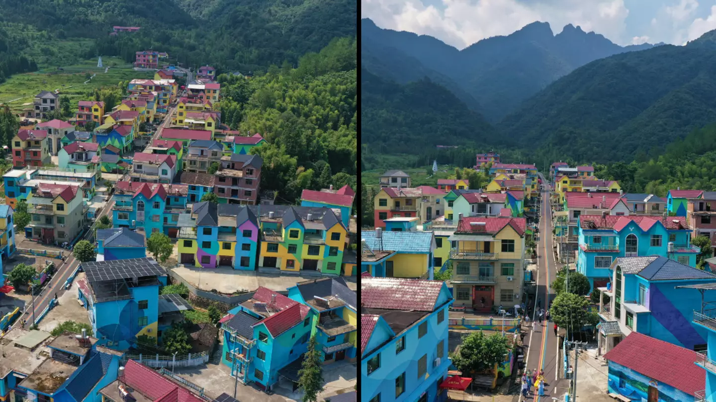 Eerie 'fairytale village' that looks like it's straight out of a Disney film
