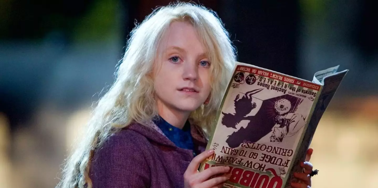 Evanna Lynch as Luna Lovegood in Harry Potter (Warner Bros)