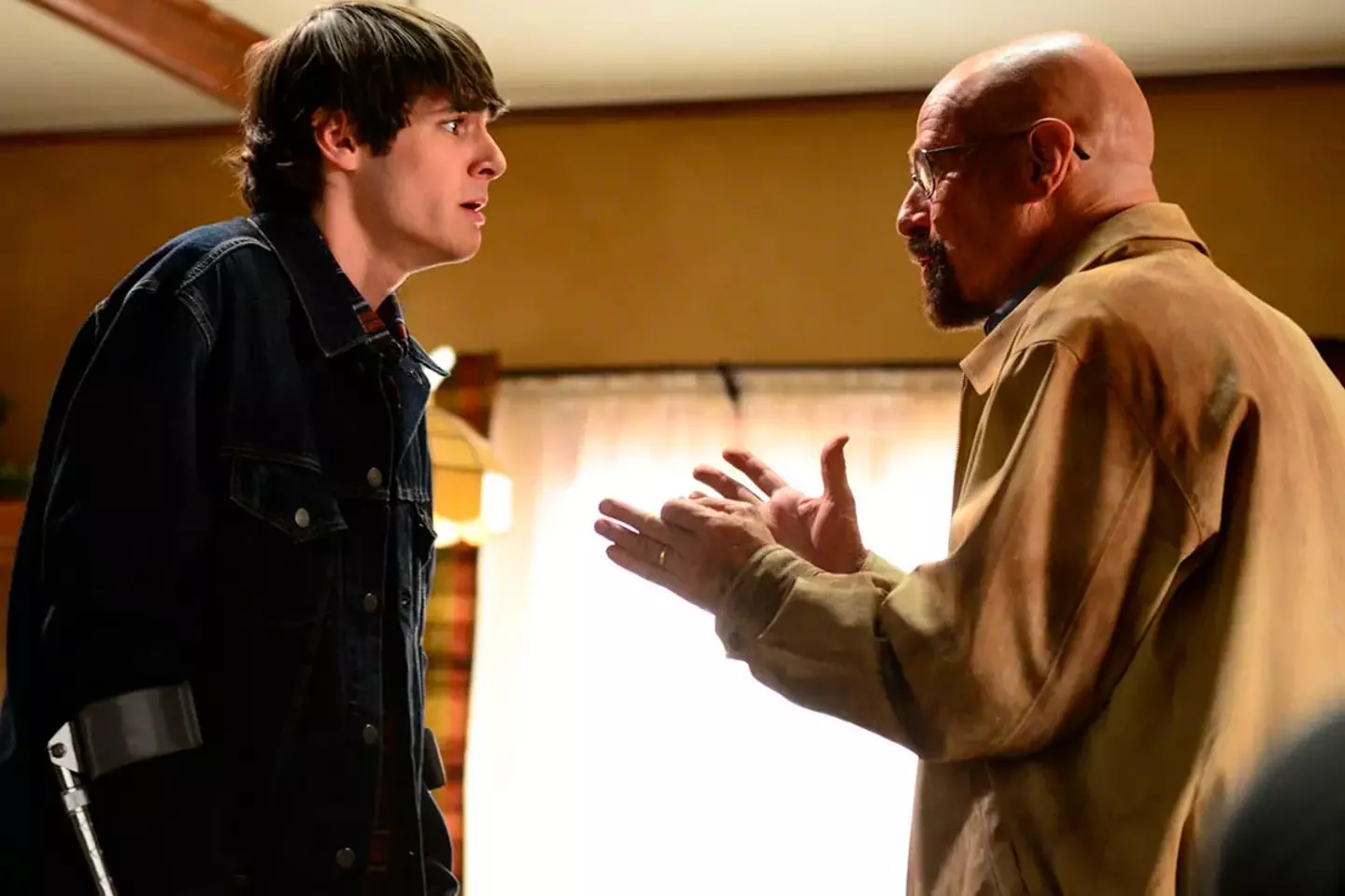 RJ Mitte and Bryan Cranston in Breaking Bad (AMC)