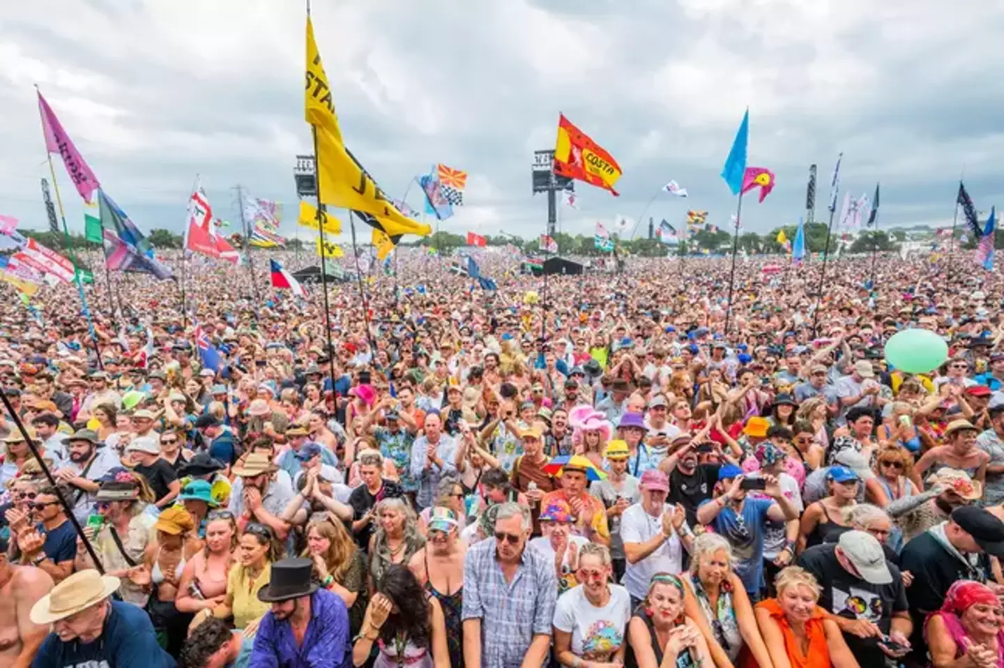 A Glastonbury worker in his 40s was found dead in his tent on Tuesday.