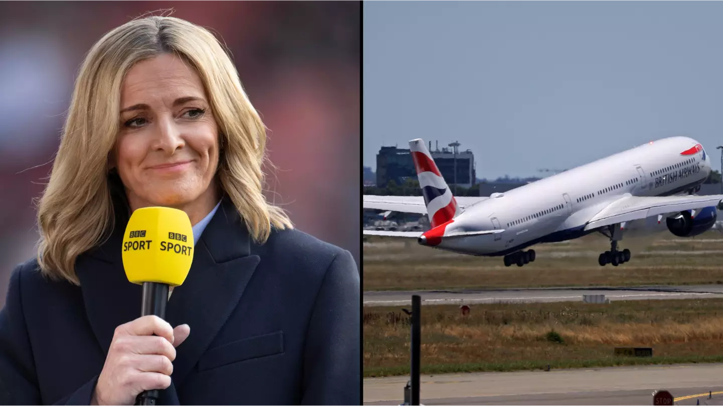 Gabby Logan issued desperate message after being left stranded due to air traffic chaos