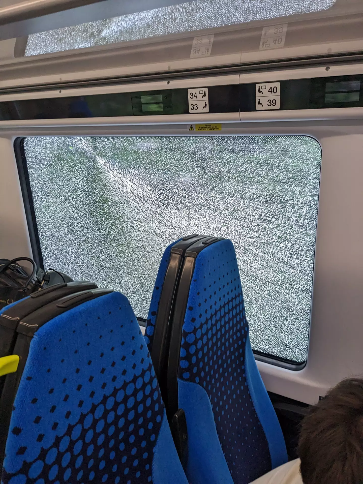 Passengers shared photos of the train.