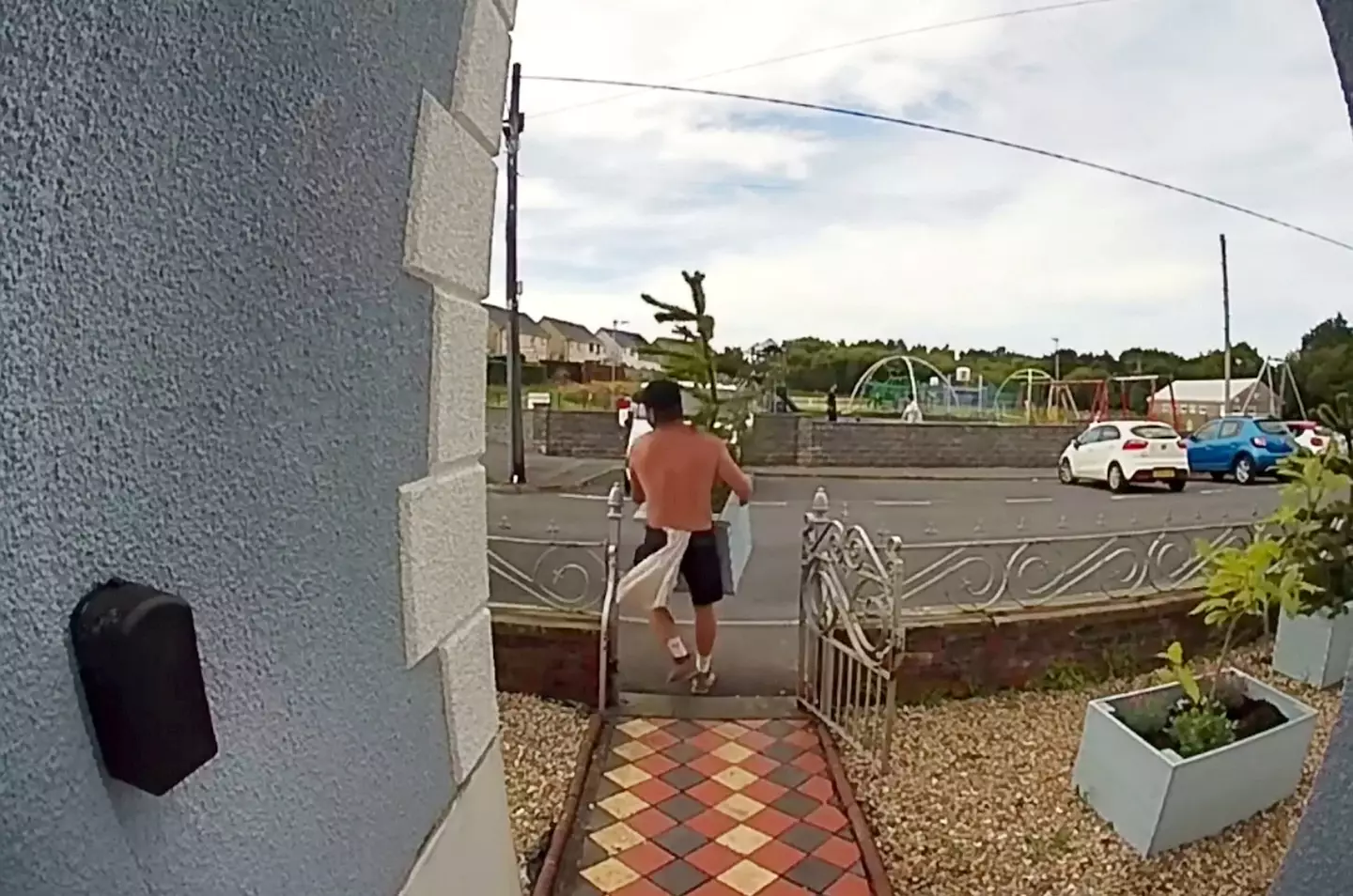 The man was caught stealing the plant on a doorbell camera.
