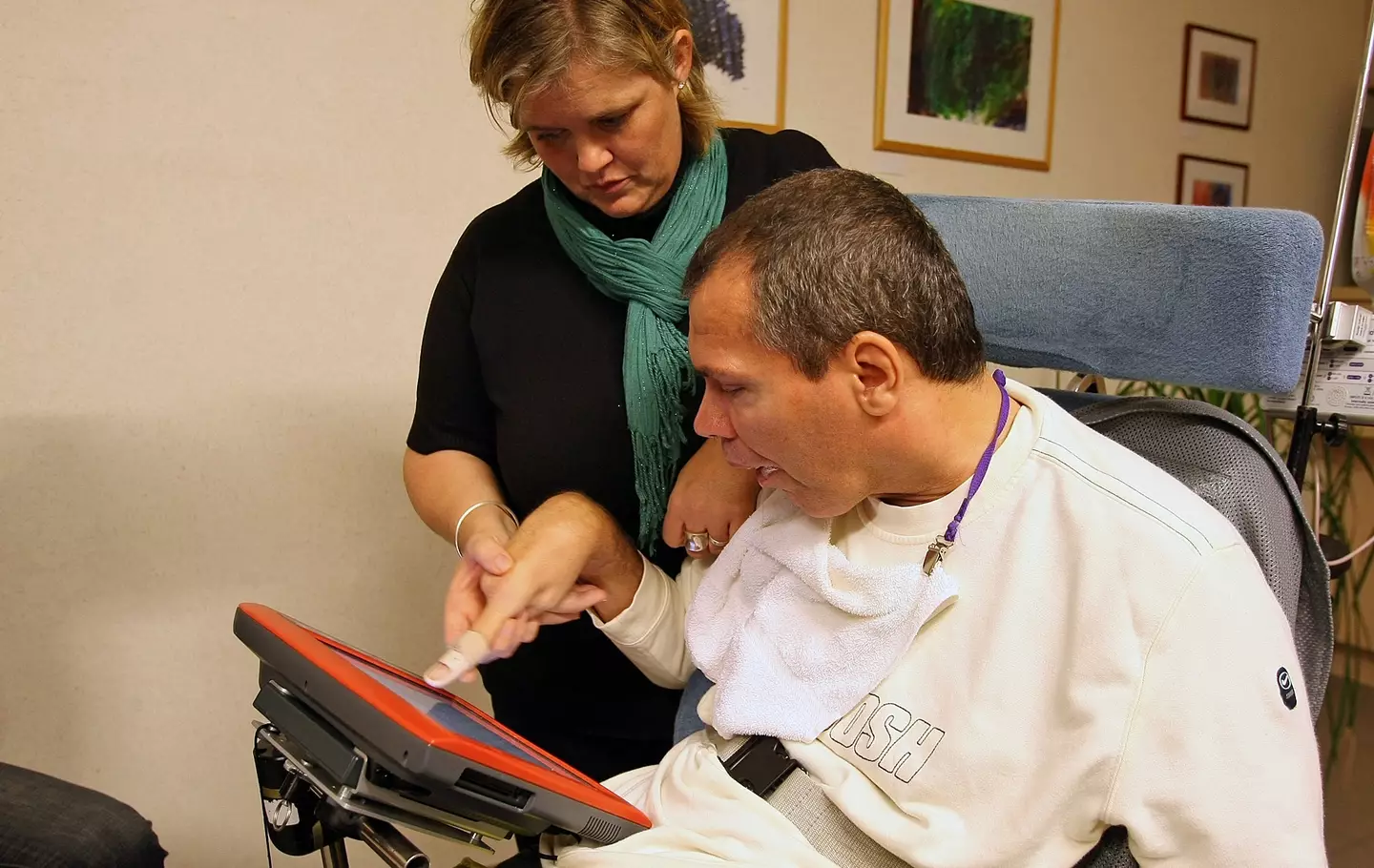 The Belgian began 'speaking' with the assistance of a facilitated communicator after 23 years (STRINGER/AFP via Getty Images)