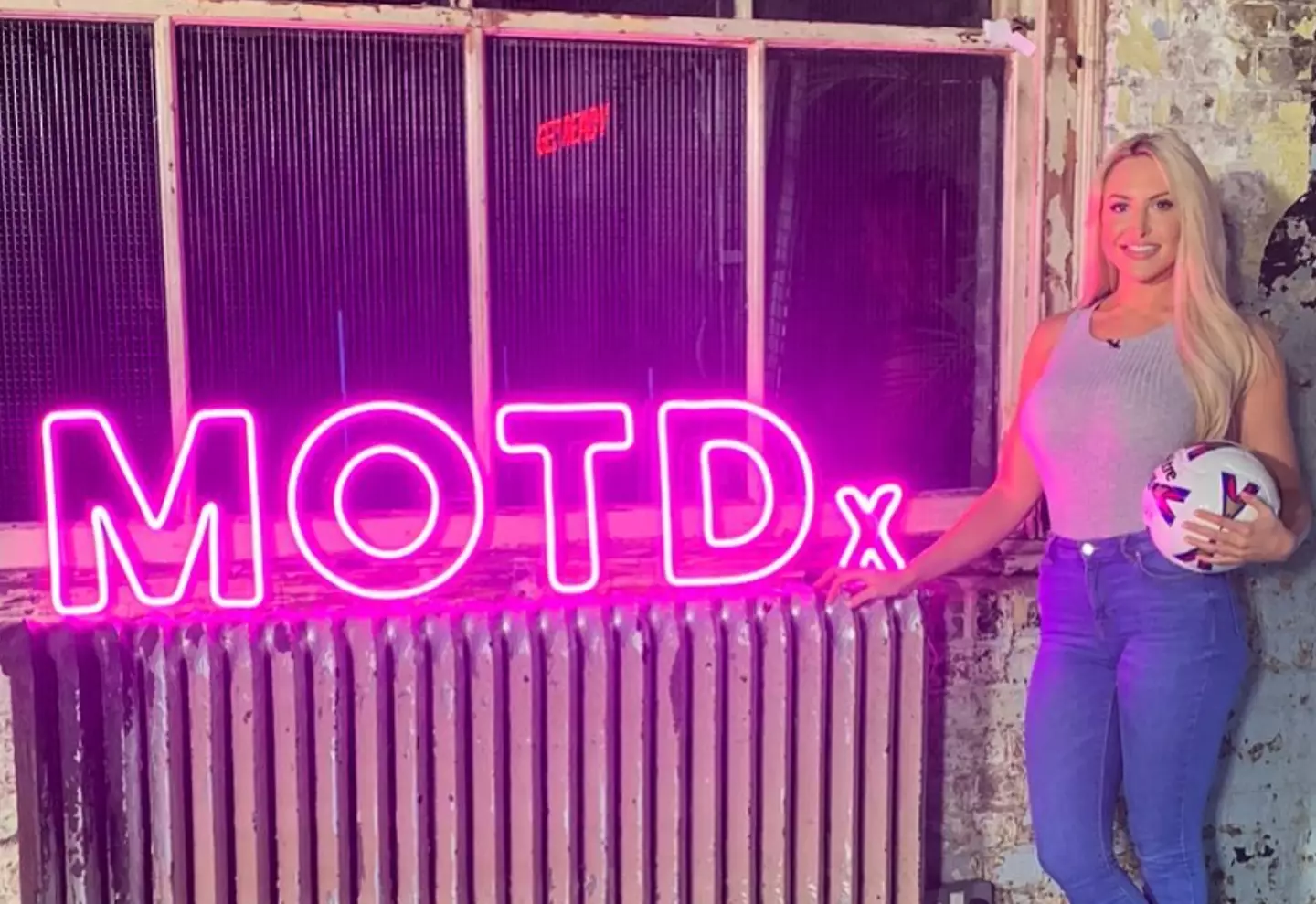 Jones worked on Match of the Day X for the BBC. (Instagram/ElJonesUK)