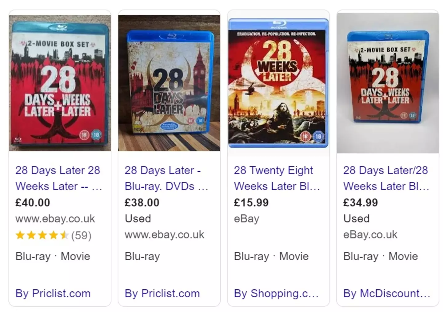 I hope you've been hoarding 28 Days Later Blu-Rays.