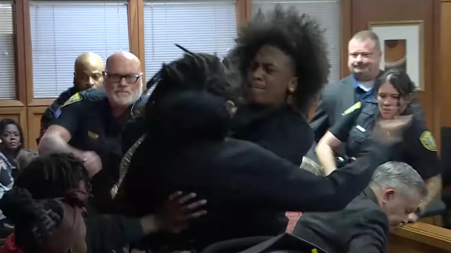 Major courtroom brawl erupts after mum of murdered teenager confronts killer’s family