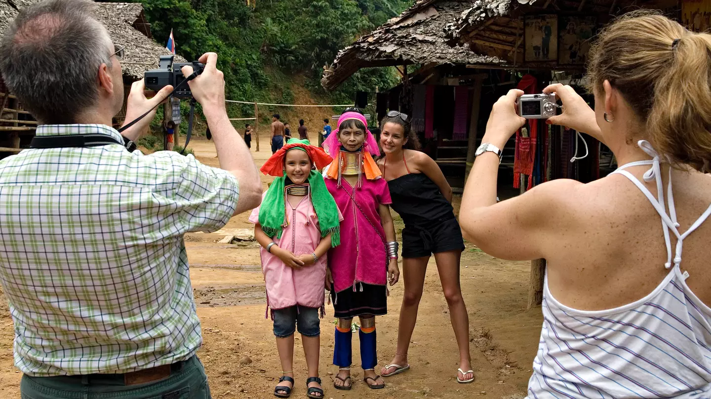 Truth behind 'human zoos' in popular holiday destinations where women forced to 'perform' for tourists