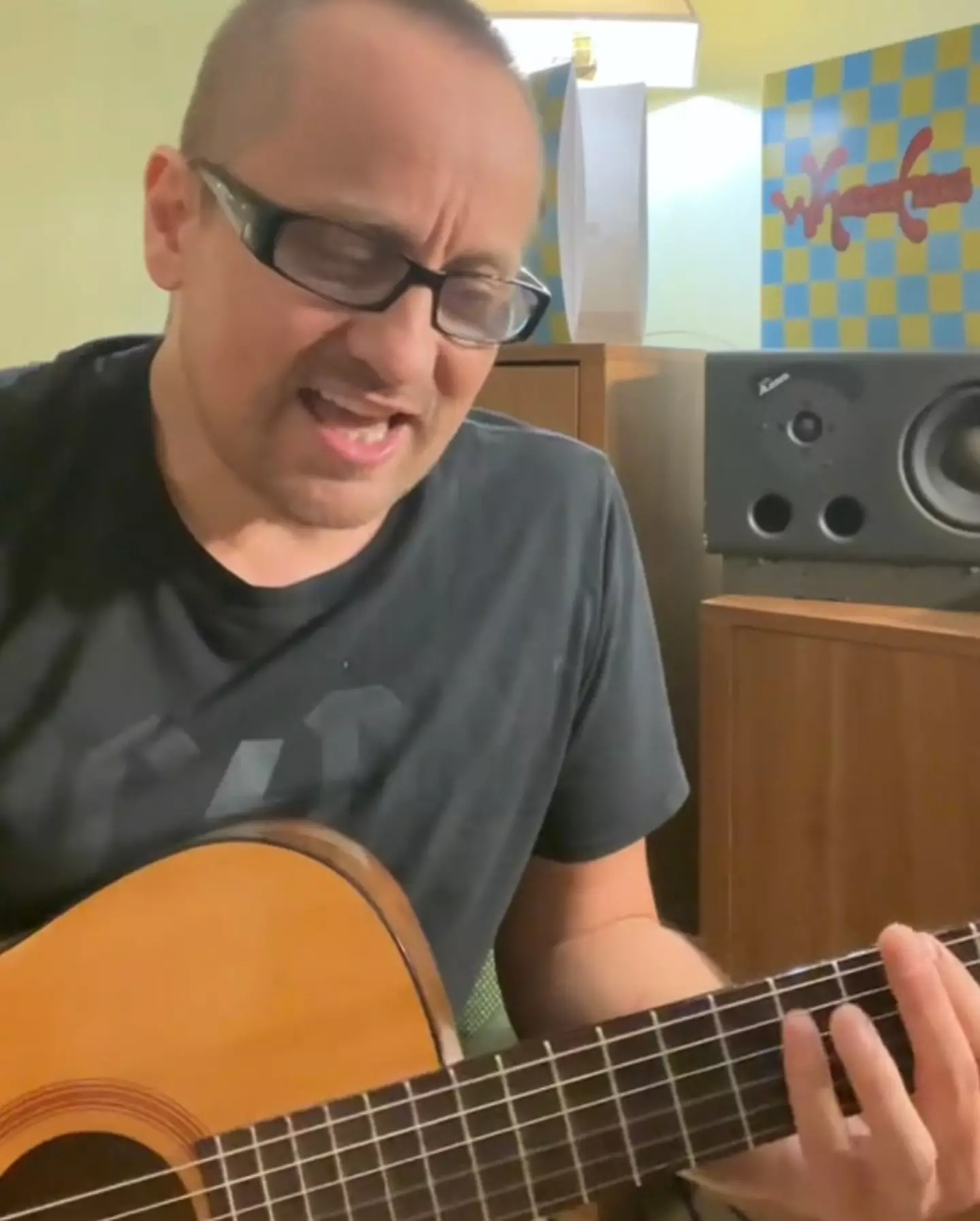 The singer, 50, took to TikTok to explain his 'higher harmonies' (TikTok/@wheatusofficial)