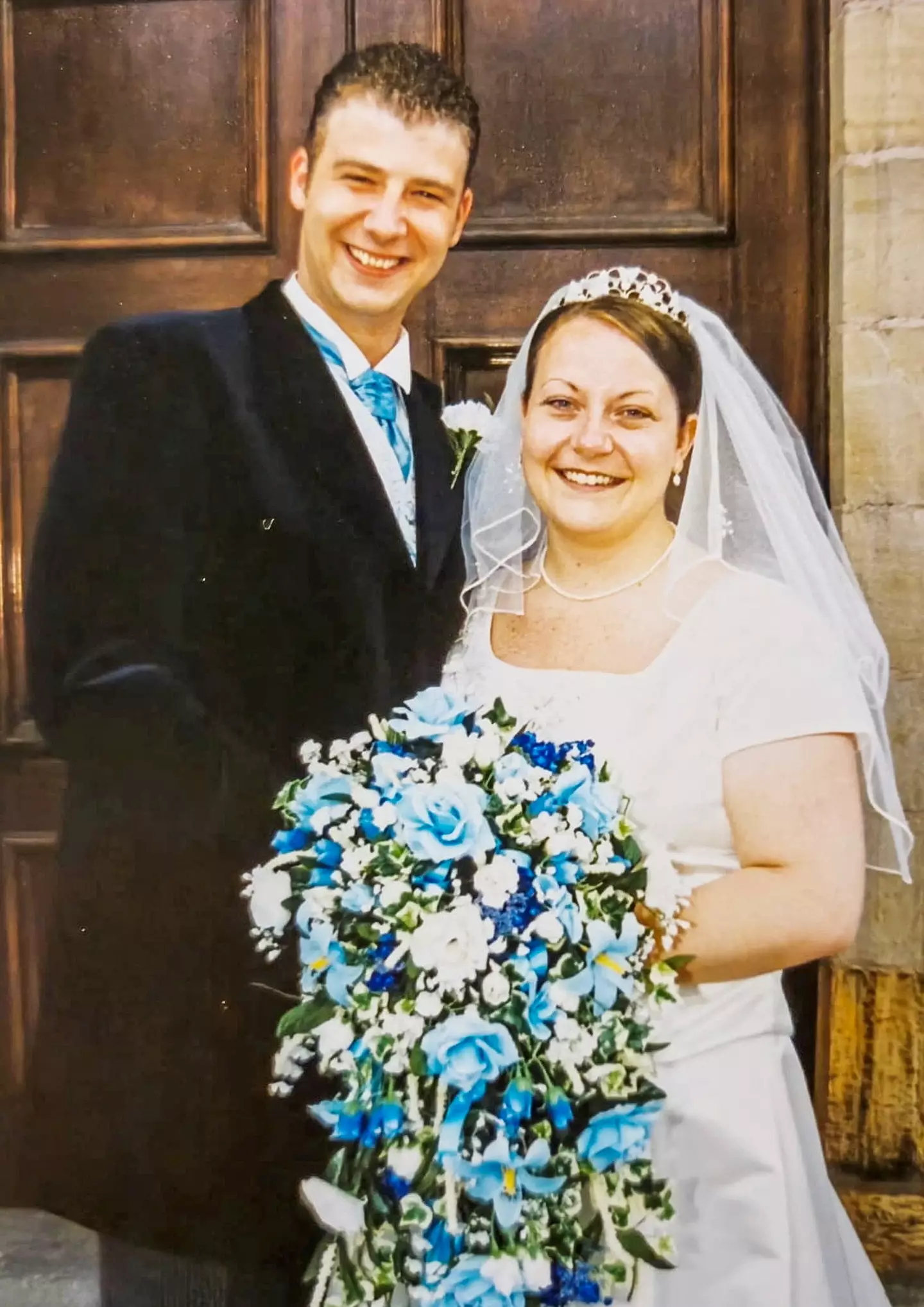 Donovan and Kirsty on their wedding day (SWNS)