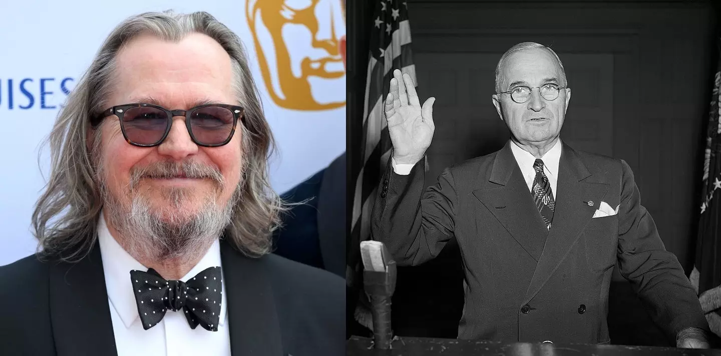 We promise Gary Oldman looks different when he's playing the US President in Oppenheimer.