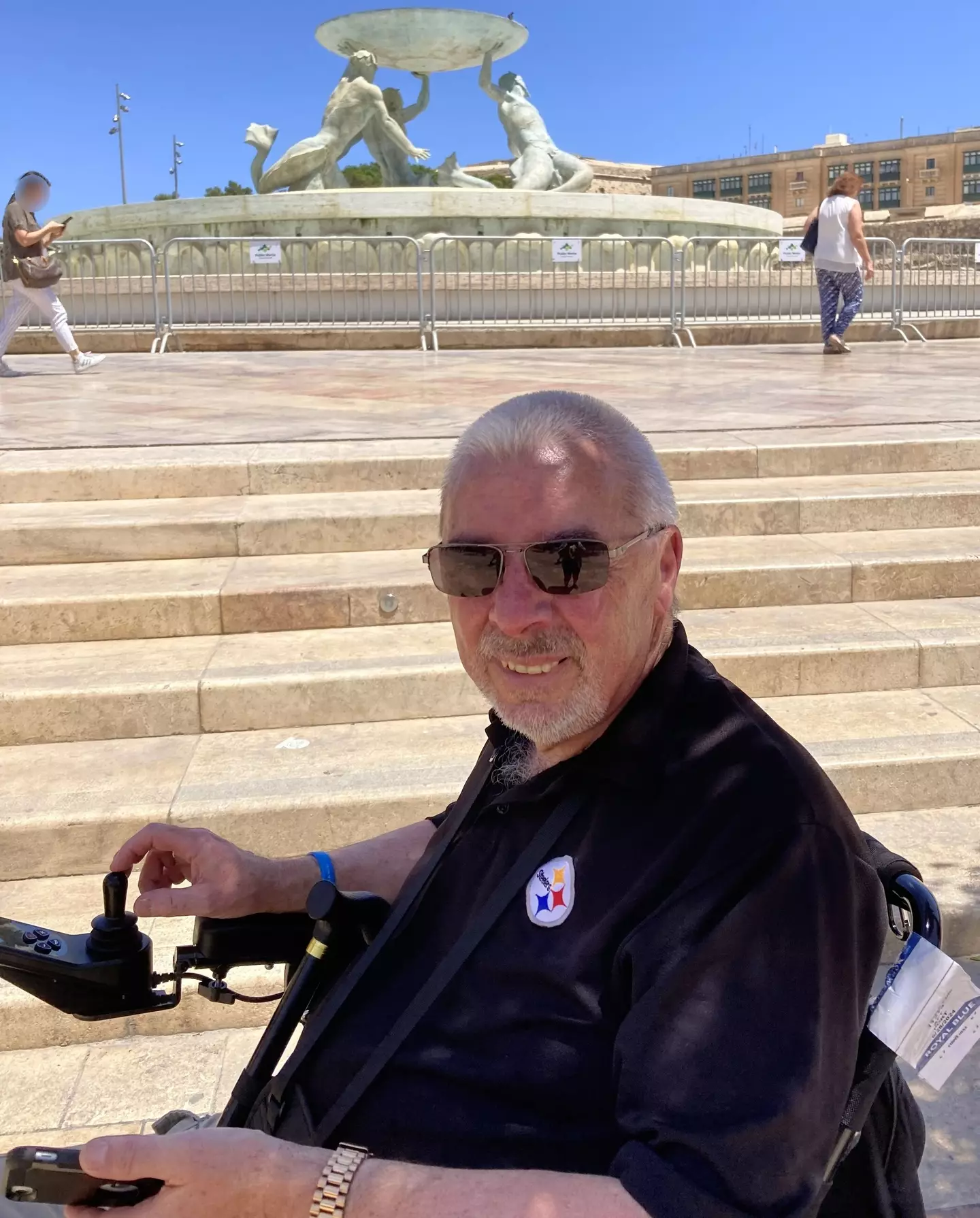 Stephen is a wheelchair user due to his motor neurone disease. (Kennedy News and Media)