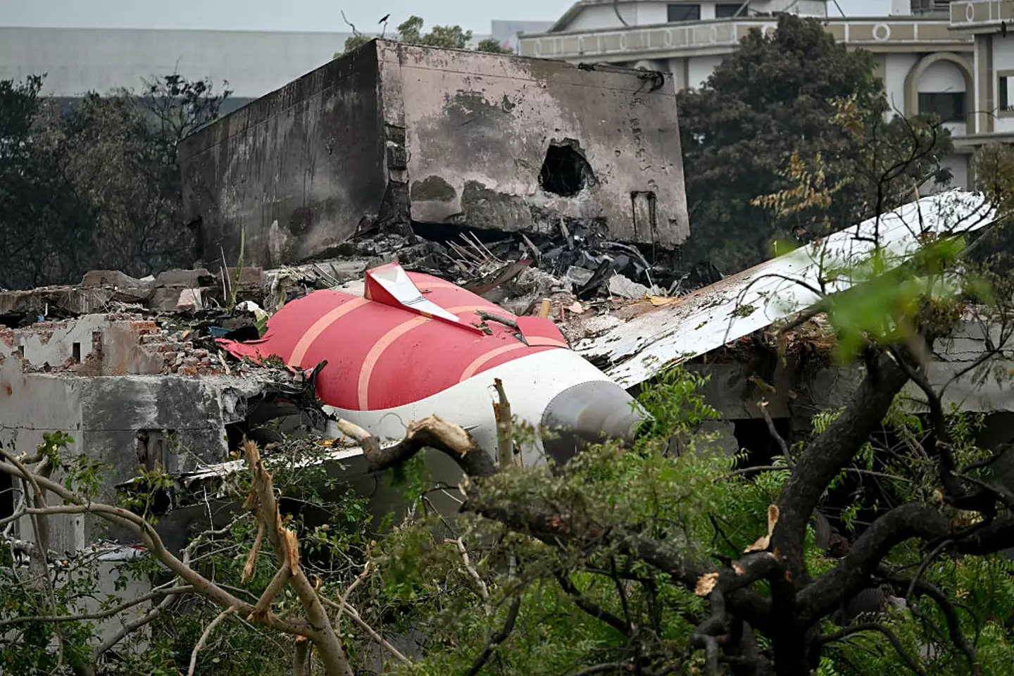 Flight 171 crashed moments after take-off on 12 June (PUNIT PARANJPE/AFP via Getty Images)