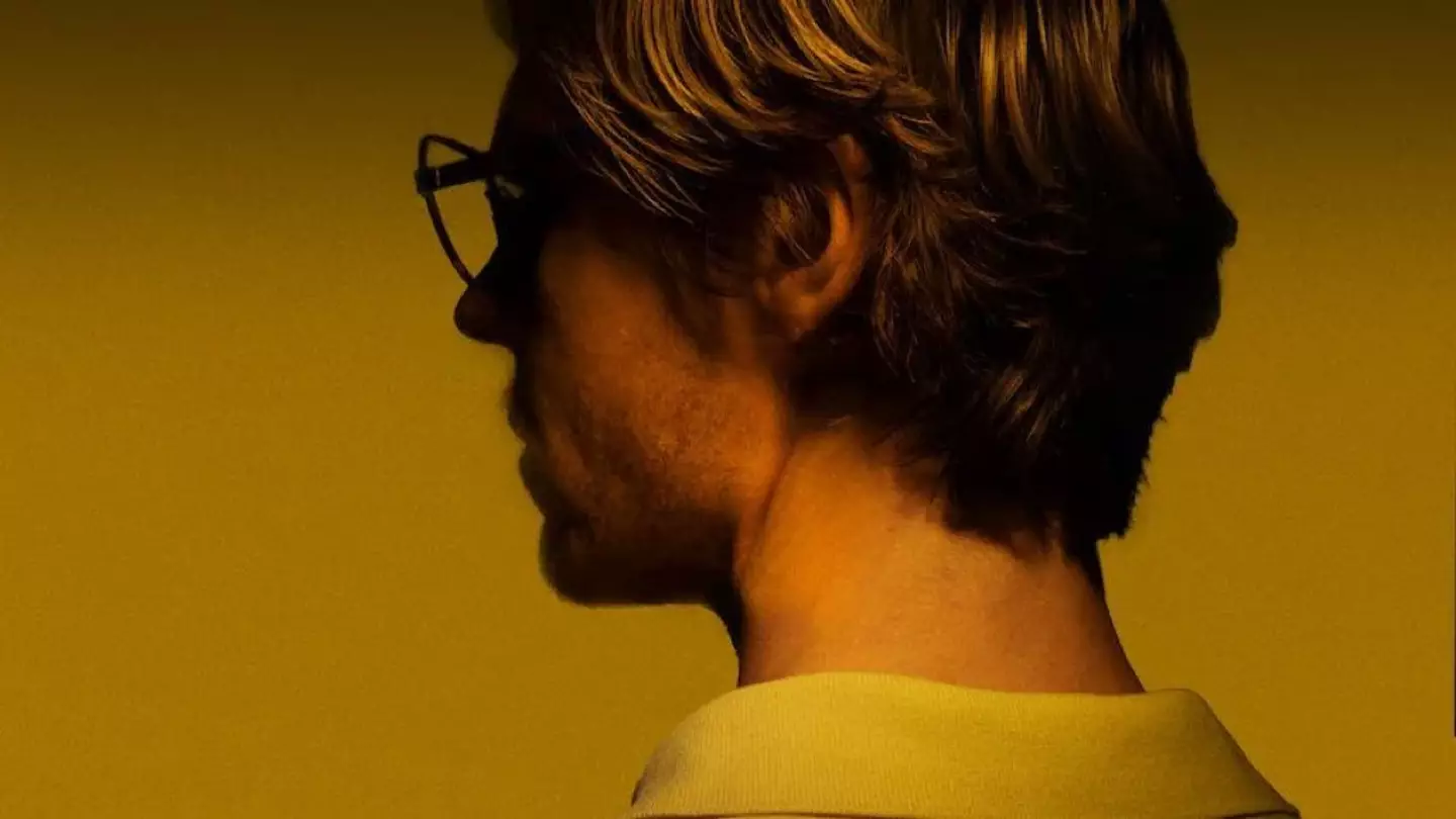 Evan Peters as Jeffrey Dahmer.