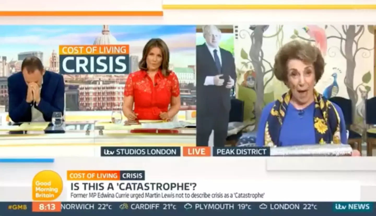 Martin Lewis held his head in his hands in despair.