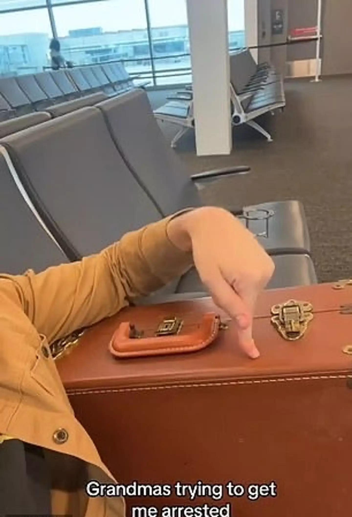 Brent Gaffney - who is an actor based in LA - went viral on TikTok after sharing how his grandma gave him a very heavy briefcase for Thanksgiving.