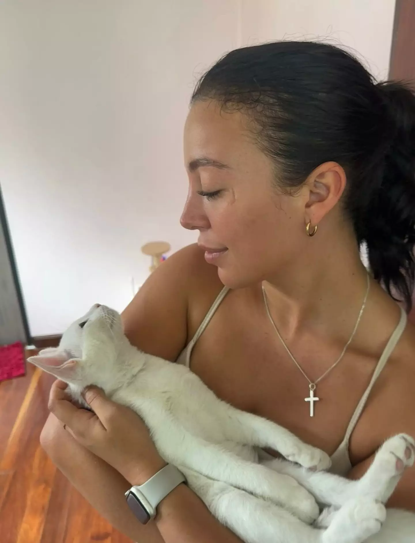 Alysha has a theory as to how she caught typhoid (SWNS)