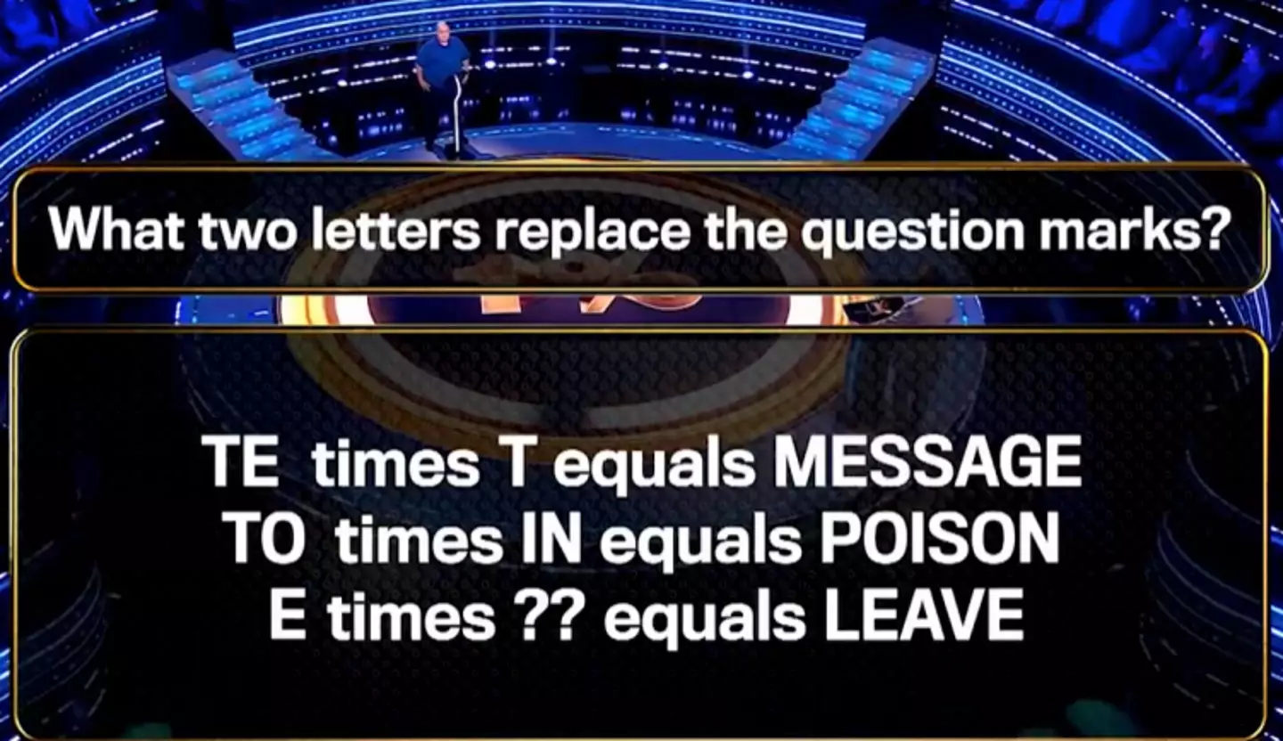 Unfortunately for Steve, the final question was not a kind one (ITV)