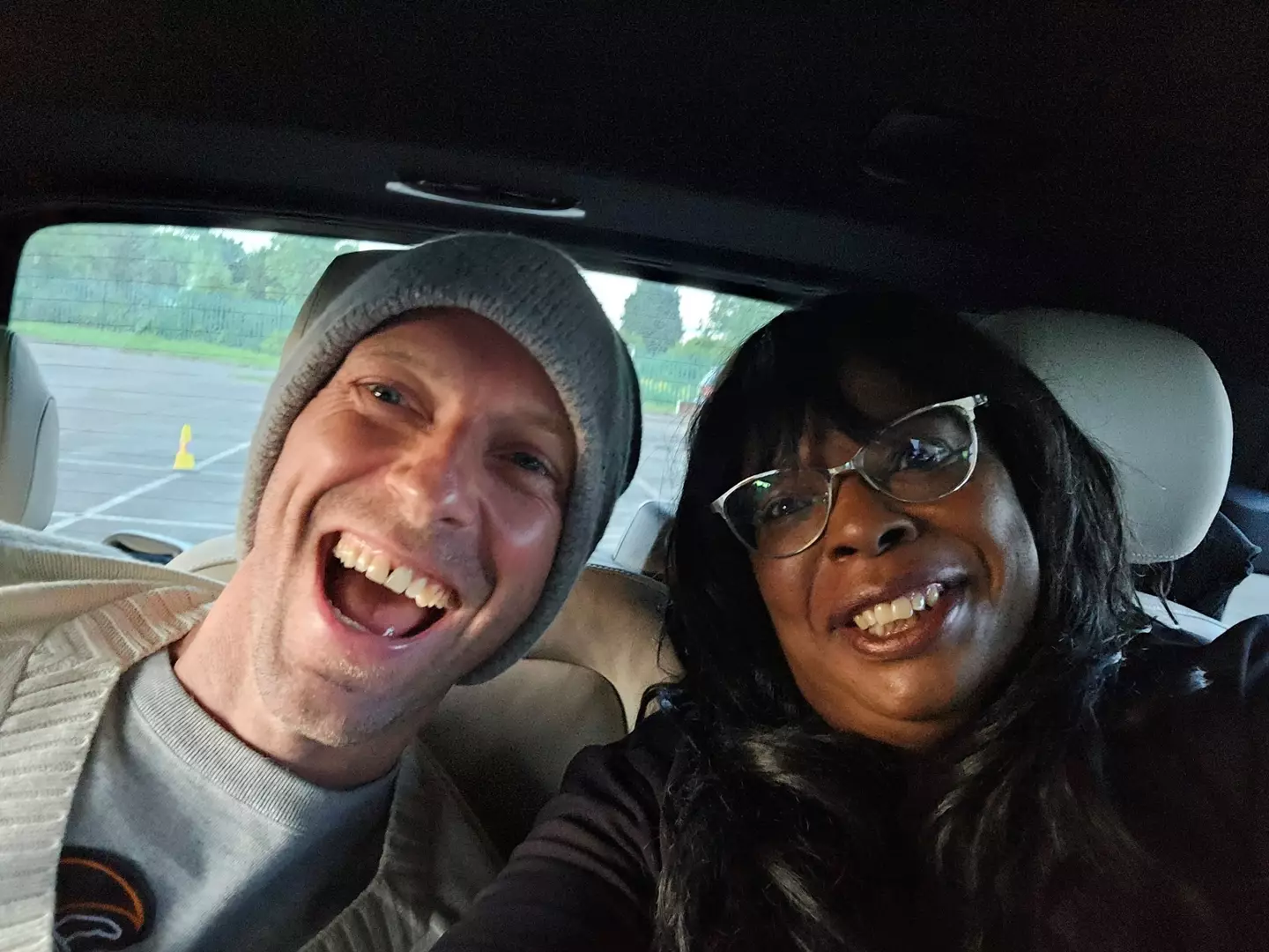 Saundra Glenn couldn't believe the Coldplay frontman offered her a lift. (PA)