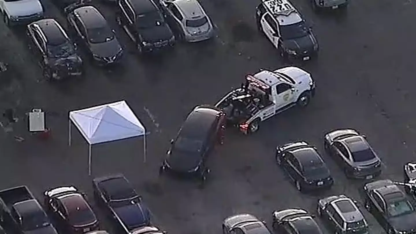 Decomposing body found in boot of impounded Tesla allegedly belonging to US singer