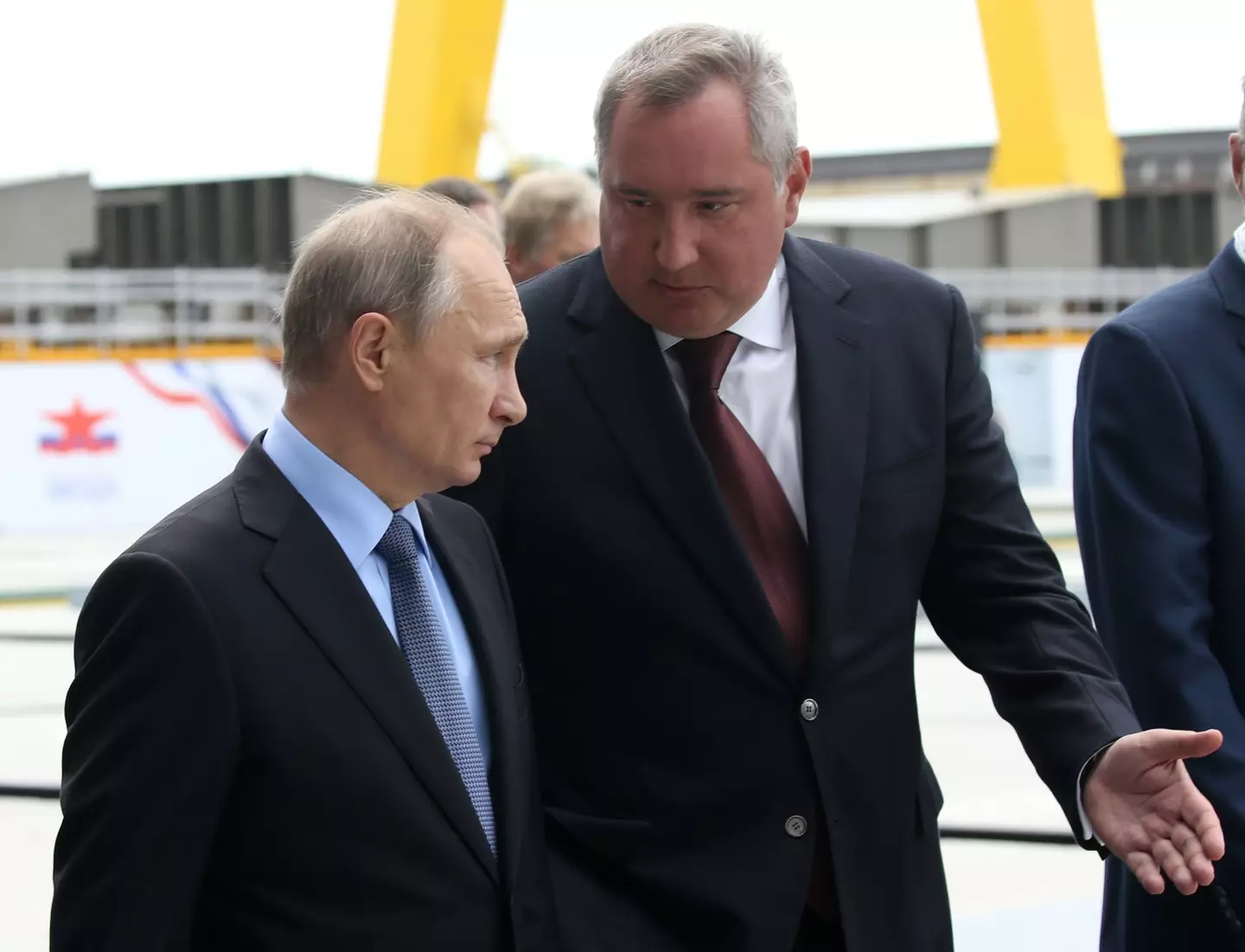 President Vladimir Putin pictured with Dmitry Rogozin in 2017 (Mikhail Svetlov/Getty Images)