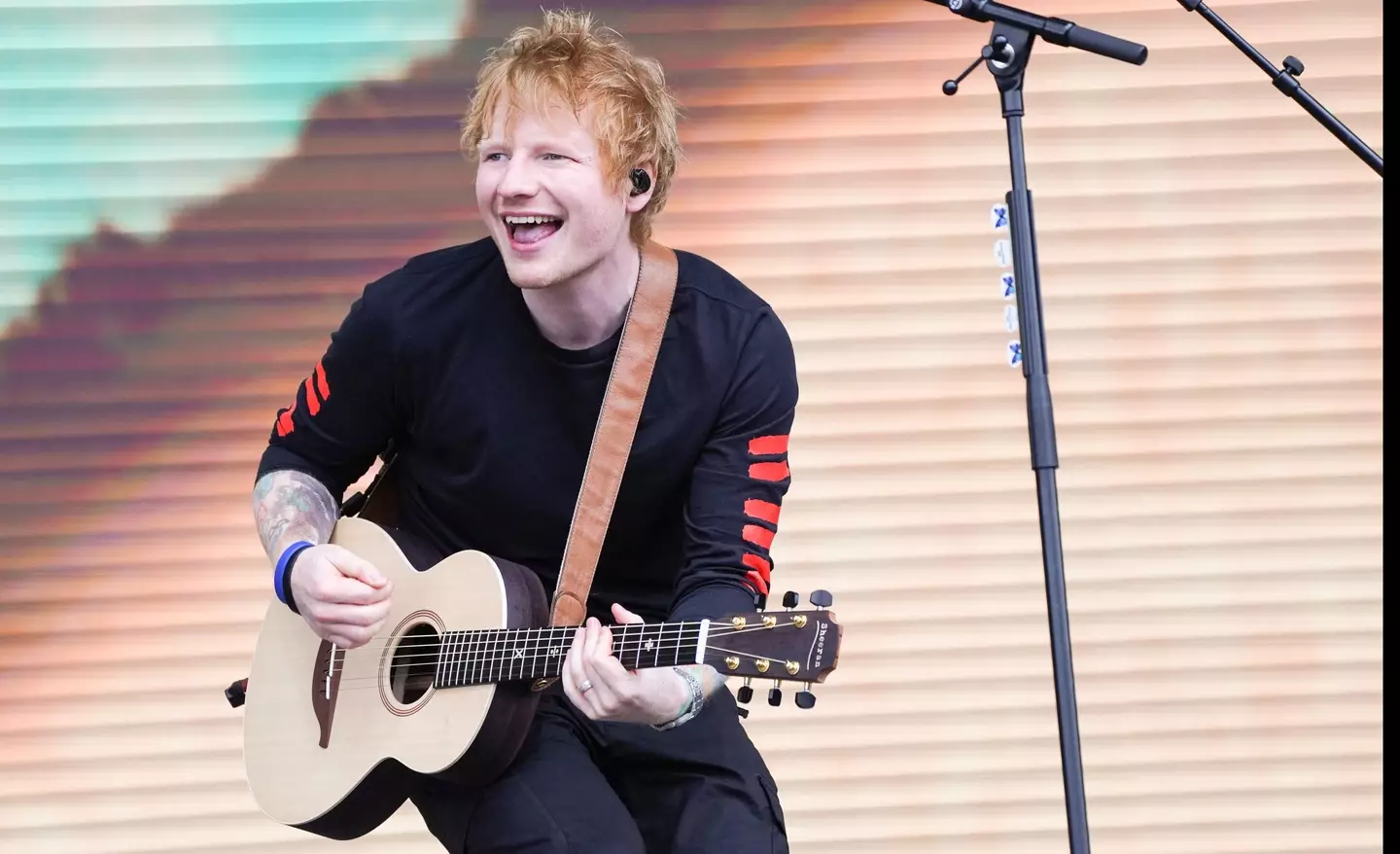 Ed Sheeran had to rush to another gig 200 miles away after performing in London on Sunday, 12 June.