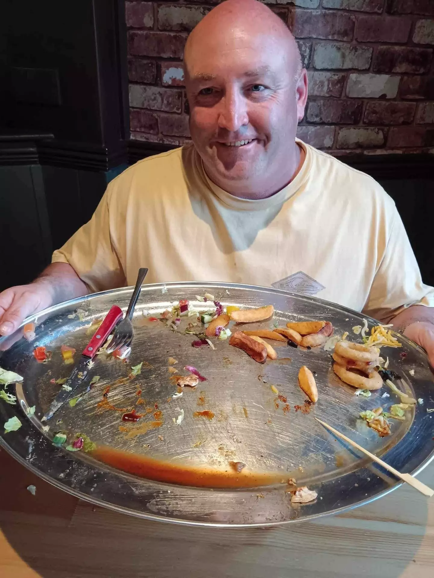 The tiny amount of food he left behind. (Kennedy News and Media)