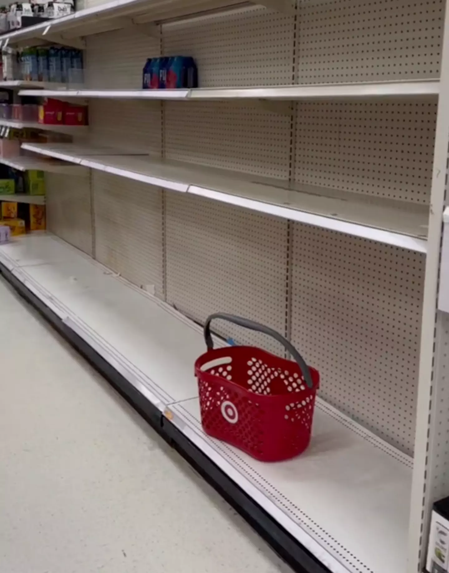 Shelves have been cleared as Hurricane Melton approaches (Tiktok/scouseblu)