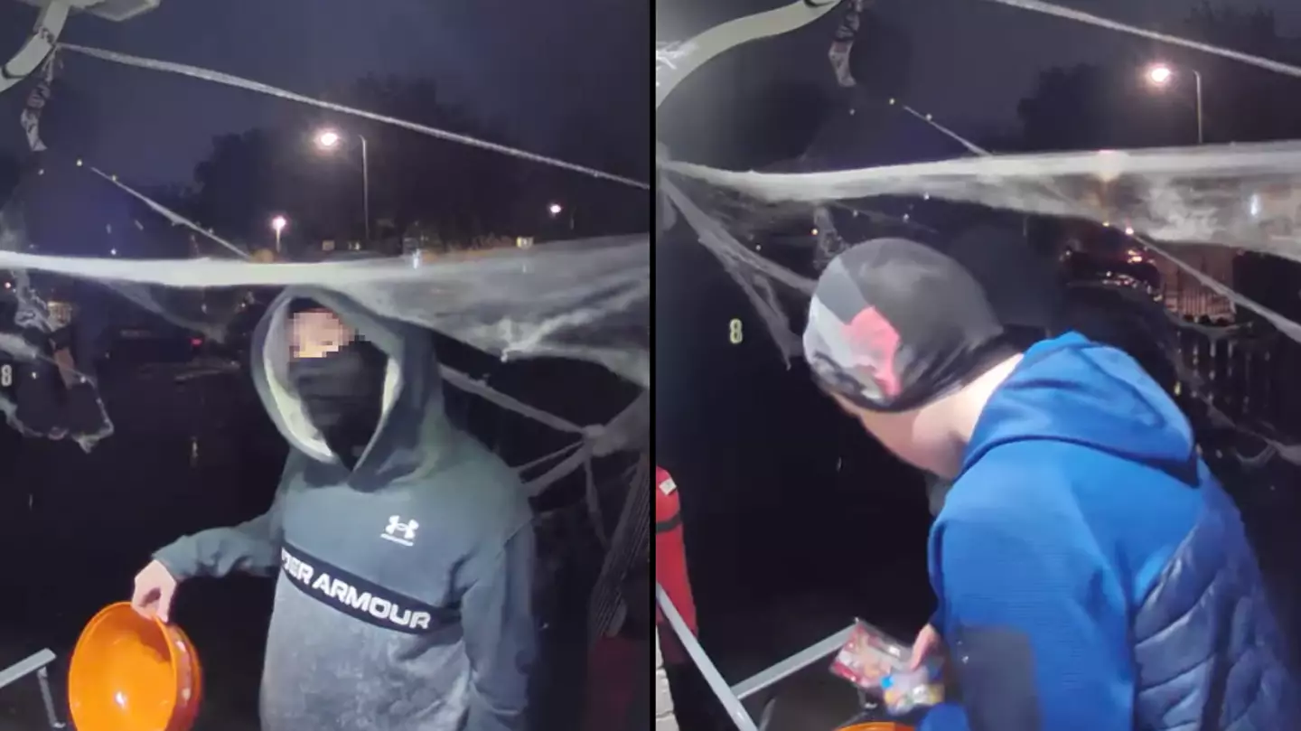 Two kids make heartwarming decision when trick-or-treating