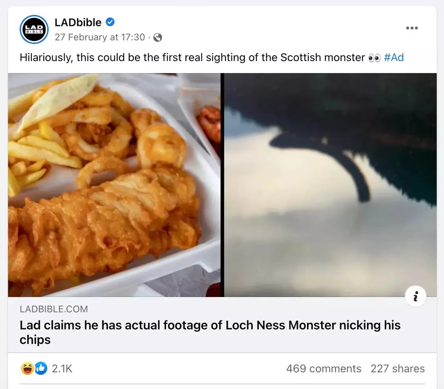 Our fake article drove a high volume of engagements