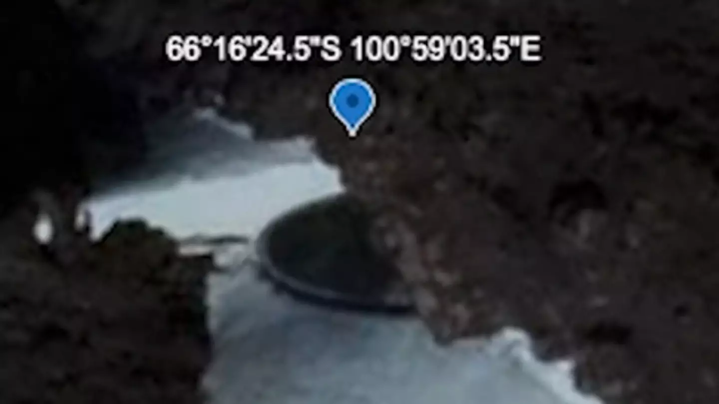 Google Maps users claim they've found an 'alien base' under a cliff in Antarctica