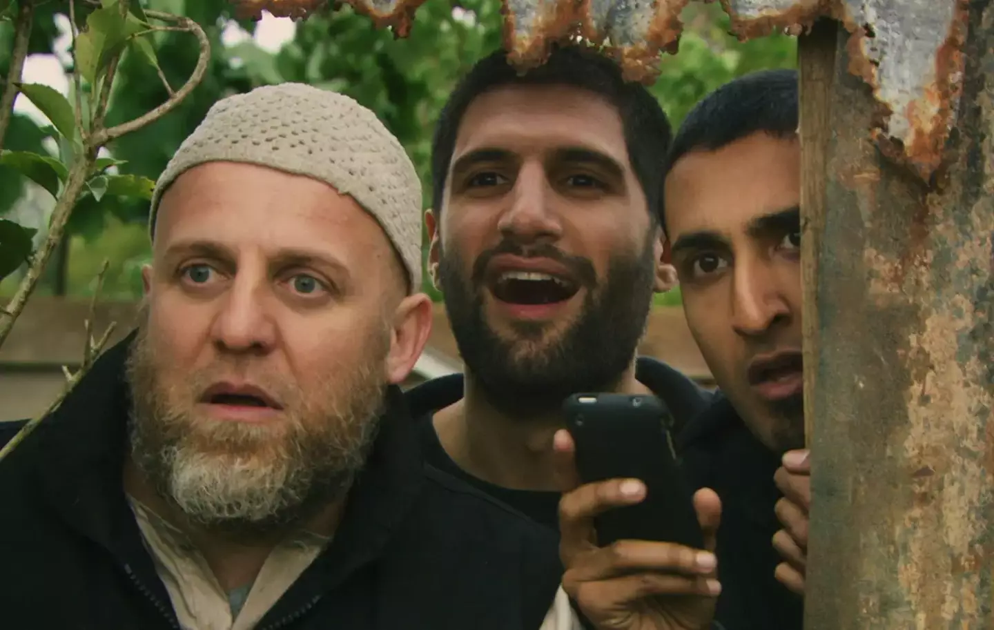 Nigel Lindsay, Kayvan Novak and Adeel Akhtar in Four Lions (2010).