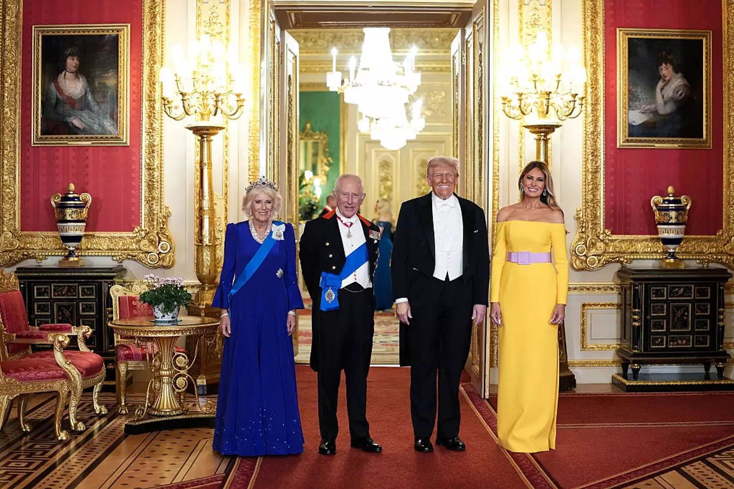 The illustrious banquet was held last night at Windsor Castle (DOUG MILLS/POOL/AFP via Getty Images)