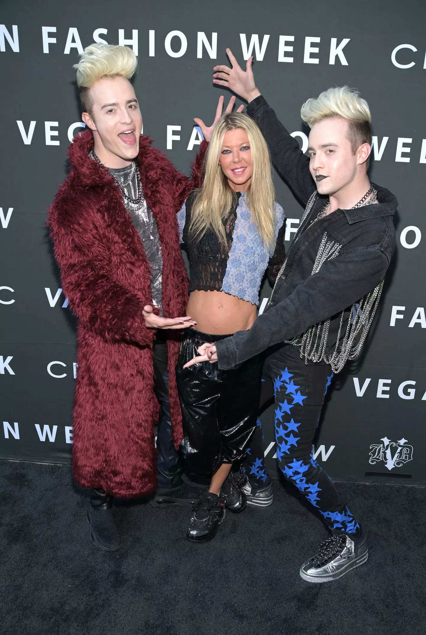 Tara Reid and Jedward locked down together with Montpetit-Howard (Michael Tullberg via Getty Images)
