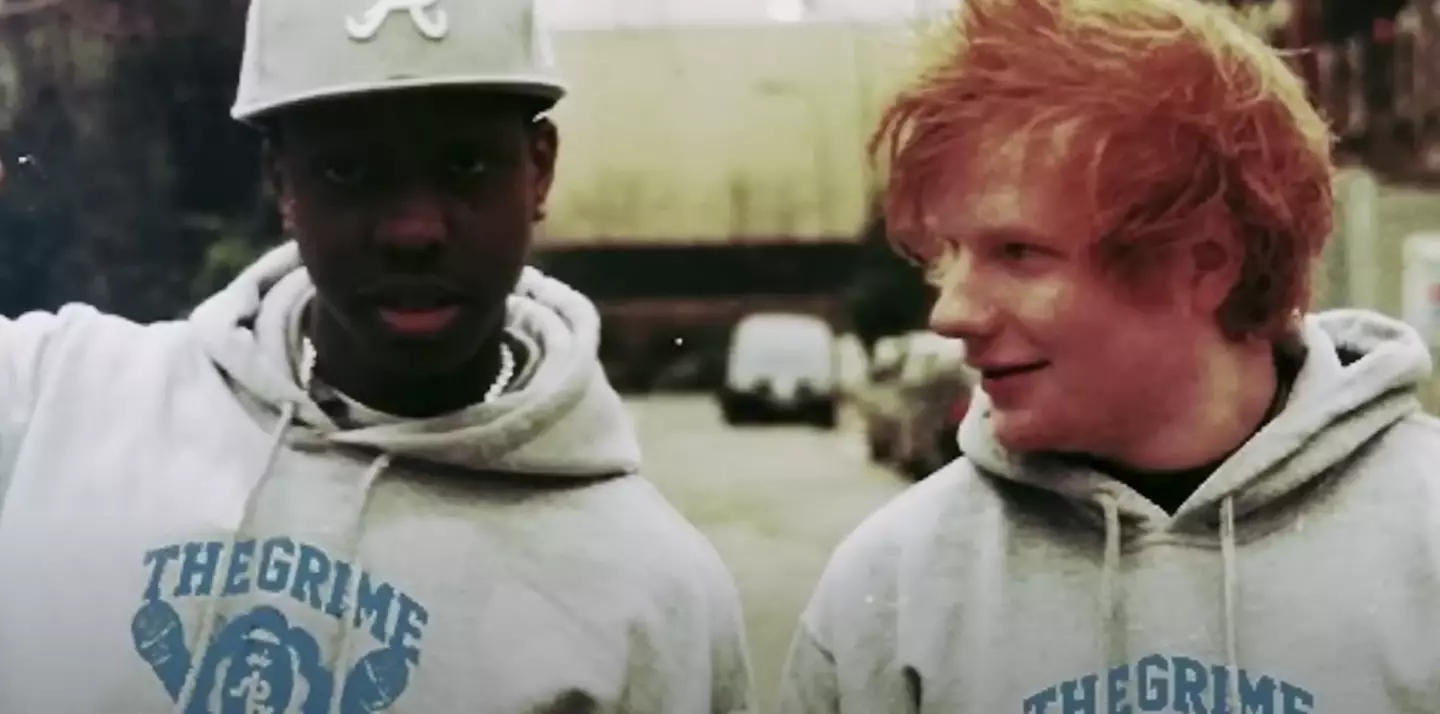 Ed Sheeran pictured with Jamal Edwards.