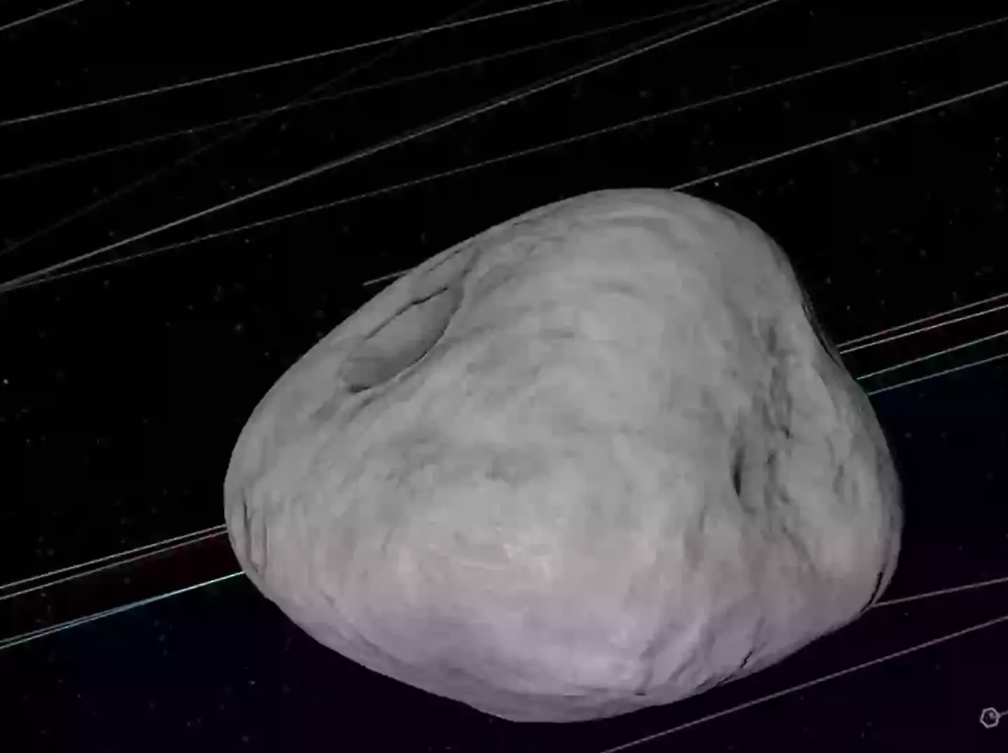 The asteroid is set to fly past us (NASA/Eyes On)