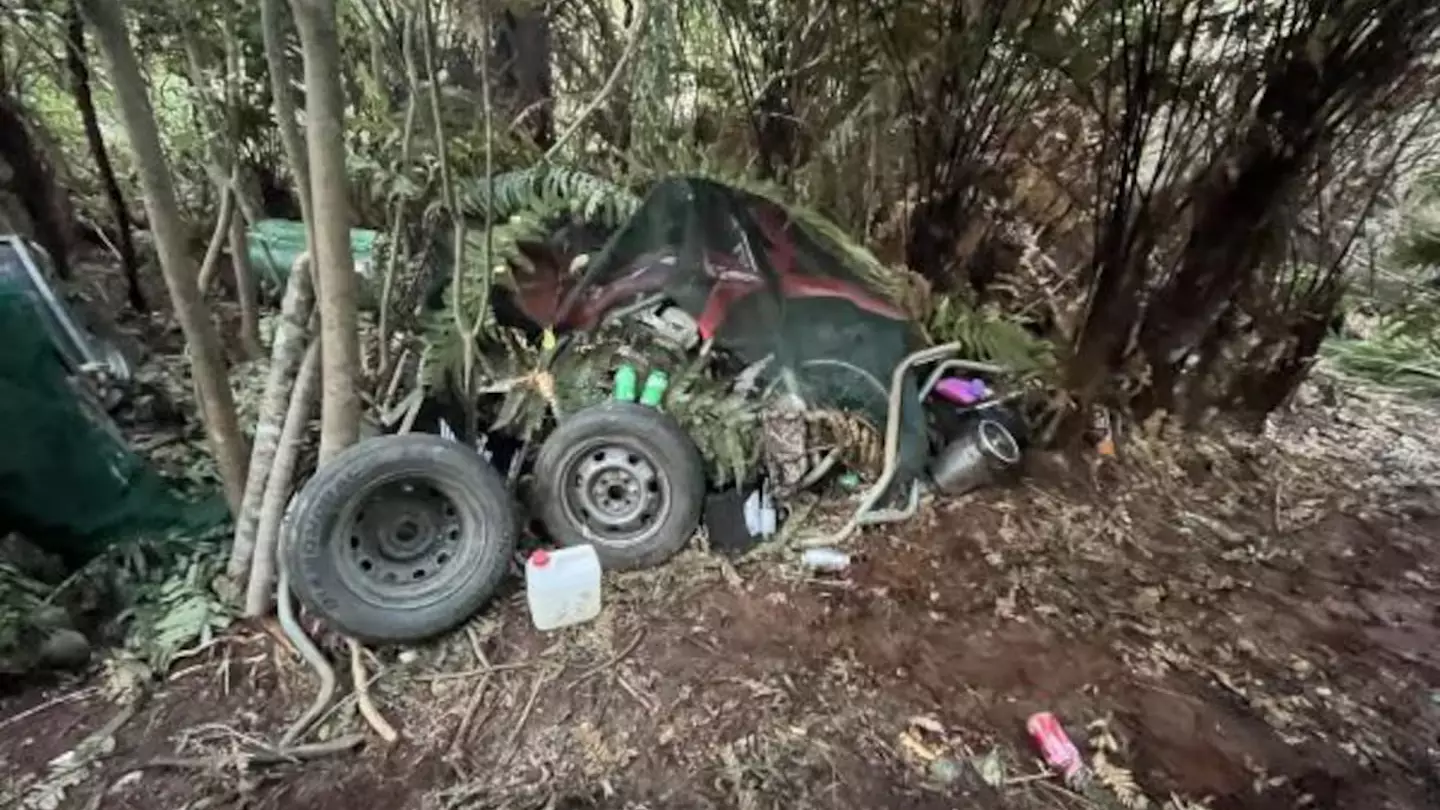 First photos show reality of how man lived in wilderness with his three kids before being shot dead by police