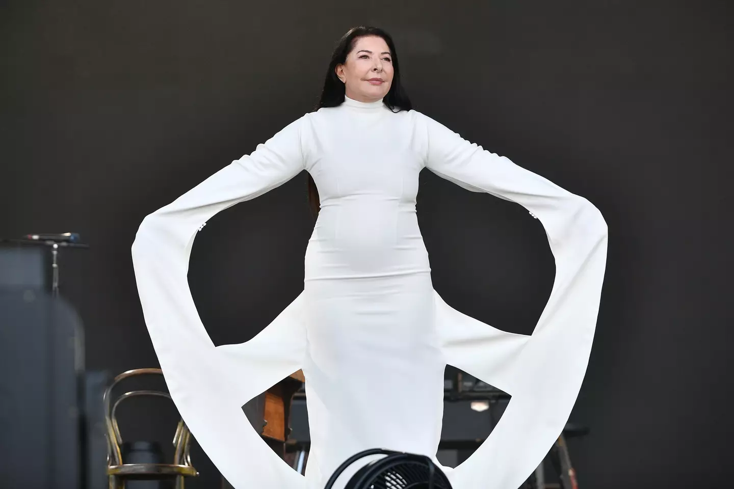 Her 2005 performance was a recreation of a 1972 performance called Seedbed (Jim Dyson/Redferns)