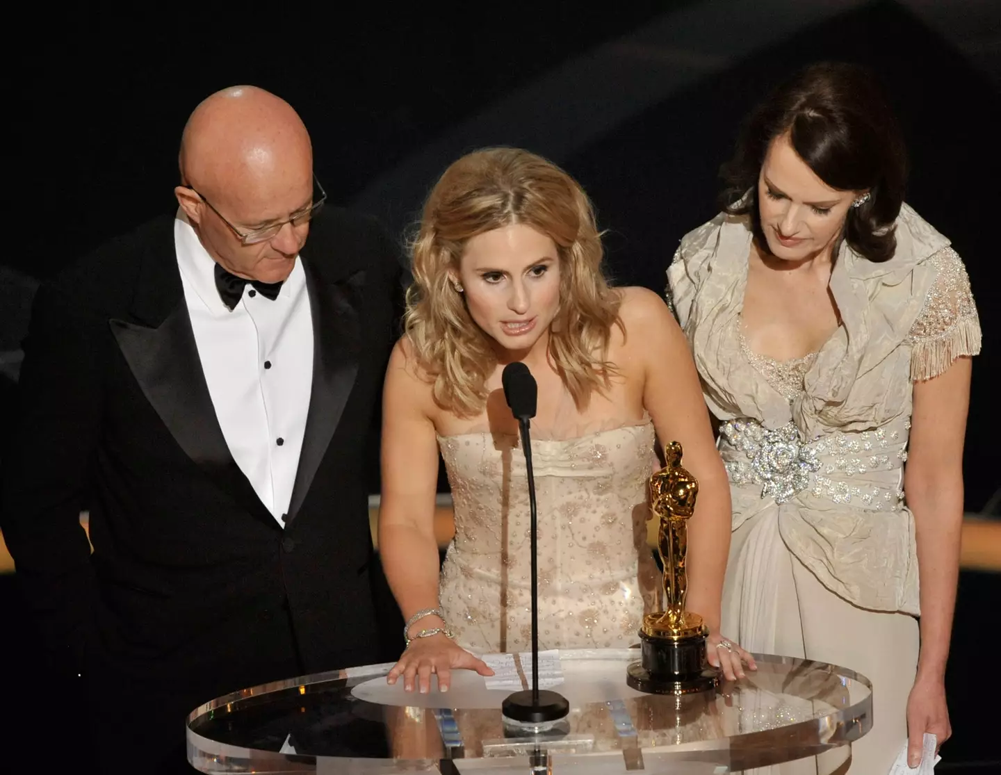 Ledger's family accepted the award on his behalf (Kevin Winter via Getty Images)