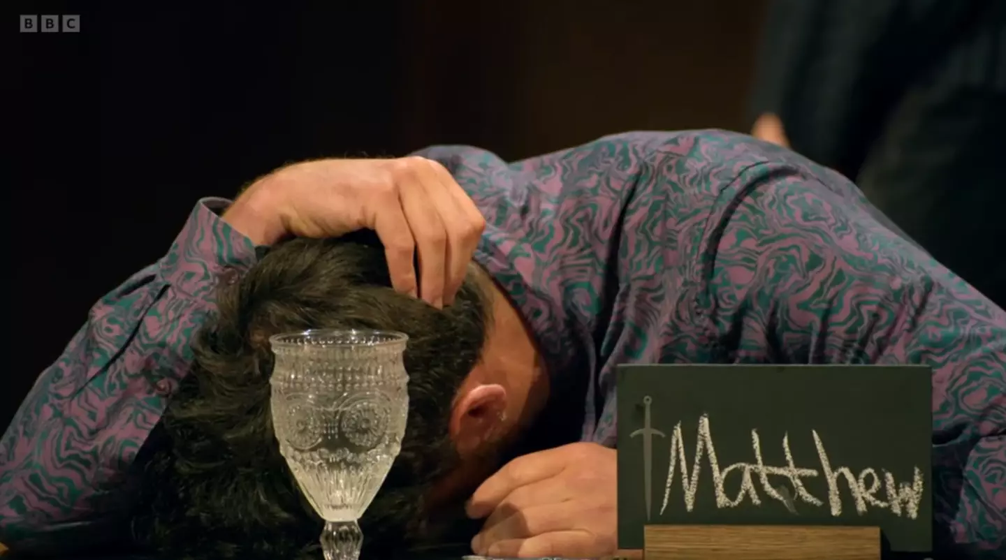 James was given the dagger, and with it two votes (BBC)