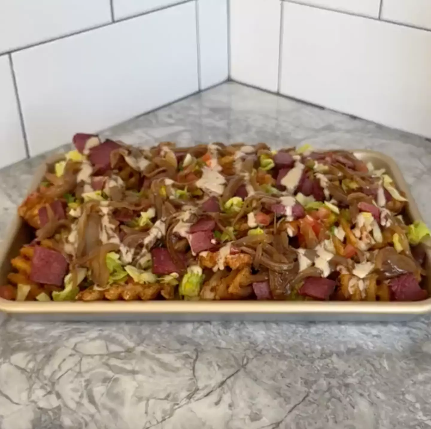 Ramsay's 'Corned Beef Nachos'.