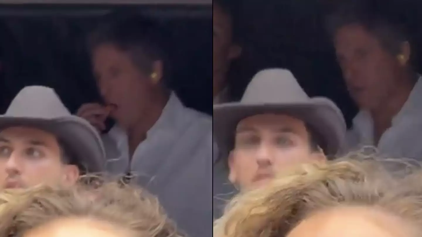 Hugh Grant spotted eating unusual concert snack in Wembley 'VIP tent' during Taylor Swift show