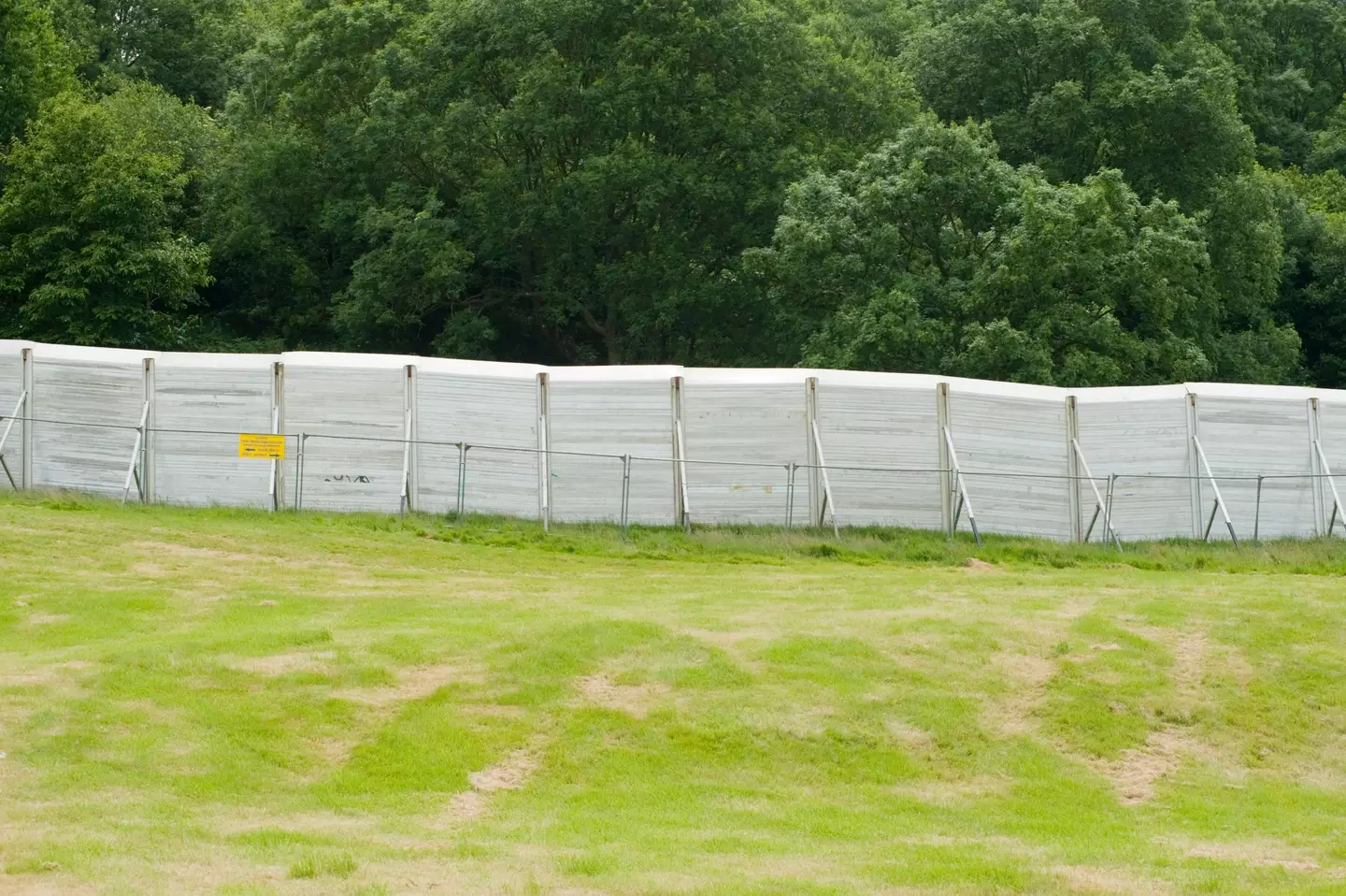 The fence at Glastonbury Festival.